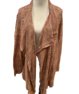 Nic &amp; Zoe Women&#39;s Loose Knit Cardigan Sweater Pink Multicolored 3X NWT - $887.77 MXN