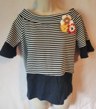 $98 NWT NEW Lolitas &amp; L top striped floral J Phillips blouse size small - $29.99
