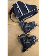 Size 2-5 ADJUSTABLE  EXTENDABLE Rollerblade 70MM Wheel Black Gray Yellow... - $29.69
