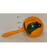 Single Handmade maraca From Mexico Yellow - $280.45 MXN