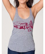 womens chicken with trailer tank top American Apparelor Bella Canvas athletic gr - $23.00