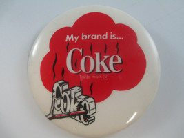 Coca-Cola Pin  Button Back Round My Brand Is Coke New Old Stock Vintage - £4.28 GBP