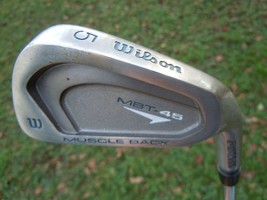 Wilson Muscle Back MBT-45 Oversize Stainless Single 5 Iron Steel Shaft Golf Club - $24.74