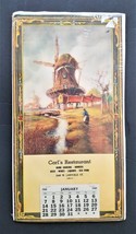 1940 antique CARL&#39;S RESTAURANT CALENDAR lanvale st baltimore? md adverti... - $67.27
