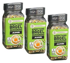 3 packs Stonemill Everything Bagel Seasoning Jalapeno  2.3 oz - £12.77 GBP