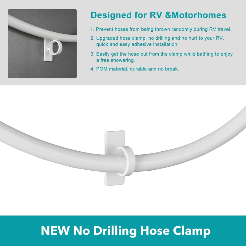 RV Shower Head with Hose,5-Mode High Pressure Shower Head with on off Switch Wat Item image 6