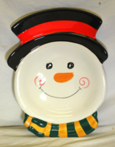 Home &amp; Garden Party Snowman Serving Platter Stoneware Collection - $461.15 MXN