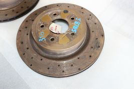 2006-2008 NISSAN 350Z NISMO REAR DRILLED & SLOTTED BRAKE ROTOR LH RH PAIR J8785 image 2