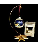 1981 Hallmark Keepsake Christmas in the Forest Glass Ornament Raccoon Bu... - £34.59 GBP