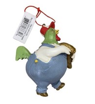 Midwest CBK Chicken Farmer with Feed Hand Painted Resin Christmas Ornament - £6.25 GBP