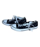 Converse One Star Sneakers Women’s 6 Men&#39;s 8 Vintage Black Canvas Low To... - $373.88 MXN