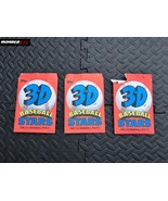 3x Vintage 1986 Topps 3-D Baseball Stars Open Packs Photo Cards MURRAY R... - £19.60 GBP