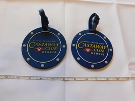 Set Of 2 Disney Cruise Line DCL Castaway Club Member Luggage Tags Pre-owned - £16.21 GBP