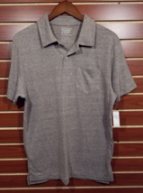 NEW Men&#39;s Old Navy Tri Blend Polo Shirt Cotton Blend Jersey Pocket Polo Tan MED - £7.02 GBP