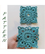 Granny square pattern, Easy crochet openwork square, tutorial, step by s... - £9.43 GBP