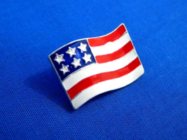 Patriotic - USA - American Flag Pin - Lapel Vest Hat Pin - Tie Tack - FREE SHIP - £6.73 GBP