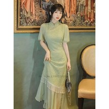 2023 chinese sweet dress cheongsam elegant dress vestidso vintage bride wedding  - £95.06 GBP