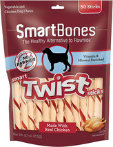 SmartBones Vegetable and Chicken Smart Twist Sticks Rawhide Free Dog Che... - $21.13