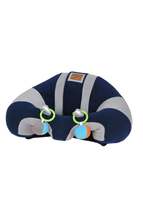 Rattle Navy Blue-Grey Baby Seating Support Cushion Baby Seat - £34.38 GBP