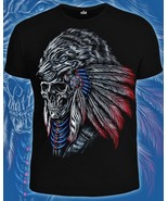 Shaman Shirt Glows in Blacklight UV-reactive Psychedelic Goa Festival Sk... - $24.90