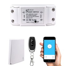 Smart WiFi Light Switch RF Wireless Remote Control Switch Kit APP 433MHz... - $44.33