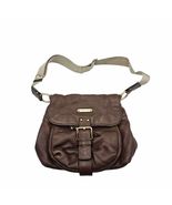 Michael Kors Brown Pebbled Leather Crossbody Bag Satchel Purse Handbag - $812.09 MXN