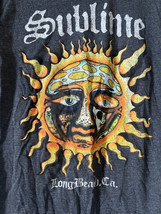 Men’s M Sublime  Long Beach California CA Gray Logo Graphic Short Sleeve T-Shirt - £7.92 GBP