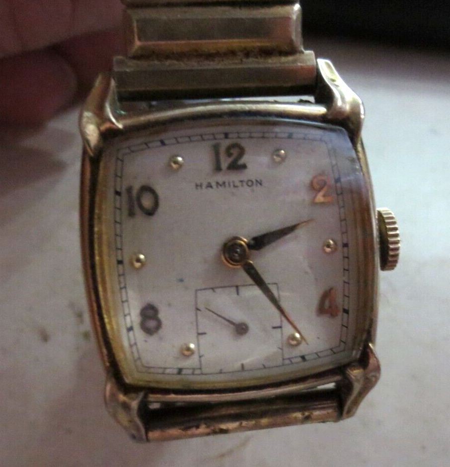 Vintage Hamilton "Dixon" Model Watch 10K Gold Filled 17 jewel 747 Movement - £95.60 GBP