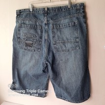 Vintage 90s Paco Jeans Carpenter Shorts Denim Size42 Y2K Baggy Skater jnco Style - £39.14 GBP