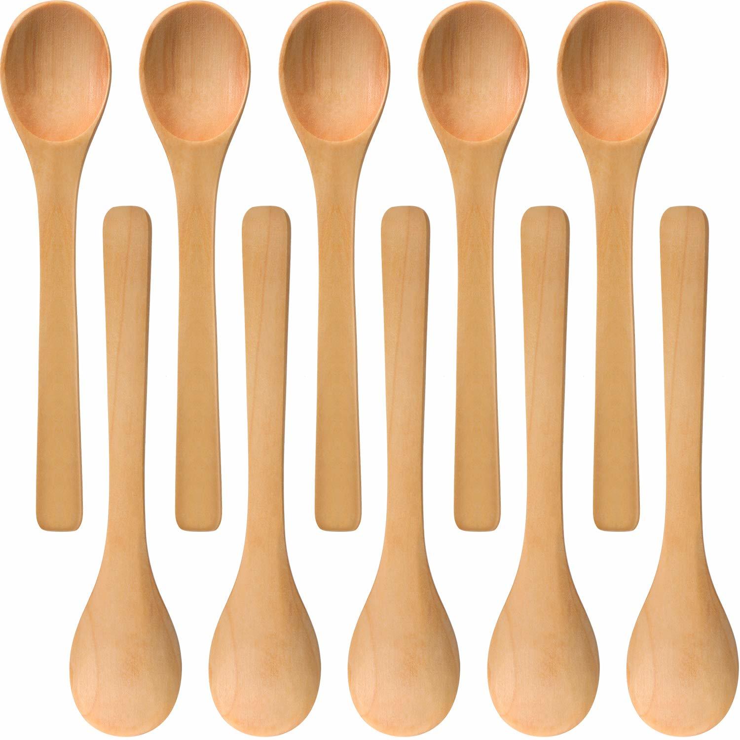 Primary image for 30 Pieces Mini Wooden Spoon Small Soup Spoons Serving Spoons Condiments Spoons W