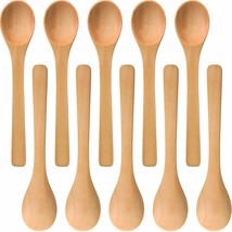 30 Pieces Mini Wooden Spoon Small Soup Spoons Serving Spoons Condiments ... - $19.99