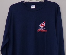 Cleveland Indians Baseball Embroidered Long Sleeve T-Shirt S-6XL, LT-4XLT NEW - £16.81 GBP+