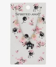 Studio Ghibli Spirited Away Soot Sprite Sakura Blossom Charms Necklace - £17.76 GBP