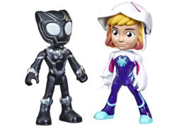 Spidey &amp; His Amazing Friends Hero Reveal 2-Pk, Ghost-Spider &amp; Black Panther - £15.13 GBP