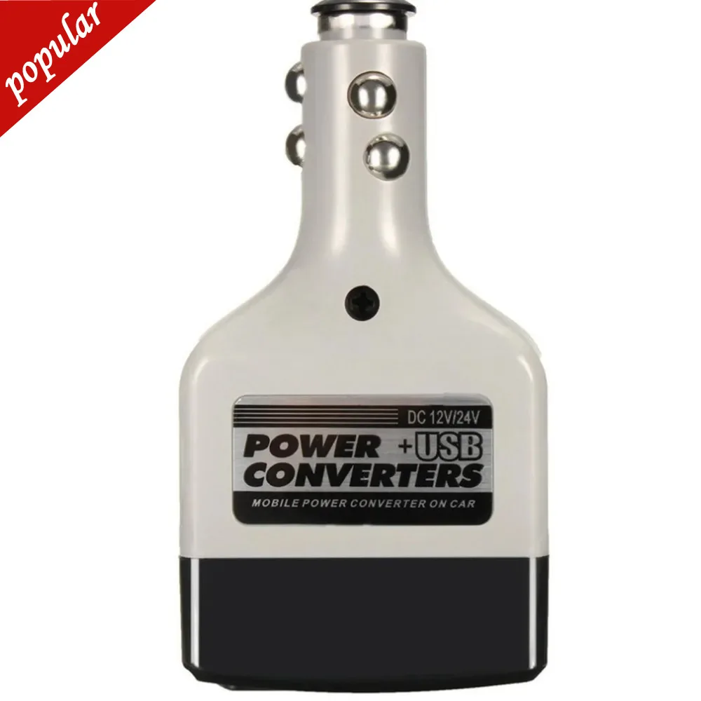 Universal Dc 12/24v To Ac 220v Usb Phone Power Inverter Adapter Auto Car Power - £12.48 GBP