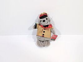 Coca-Cola Seal Christmas Decoration 1997 Coat Hat Bean Bag Plush With Ta... - $10.86