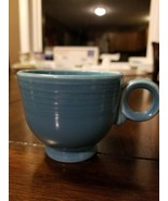 Fiestaware? Turquoise Ring Handle Coffee Mug unmarked Fiesta Blue Tom an... - $72.89 MXN
