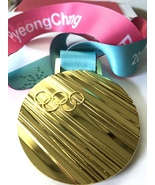 2018 PyeongChang WINTER OLYMPICS GOLD Souvenir Skiing medal KOREA Olympics  - $39.99