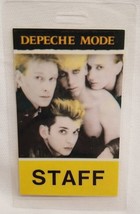 DEPECHE MODE  - ORIGINAL CONCERT TOUR LAMINATE BACKSTAGE PASS - $380.15 MXN