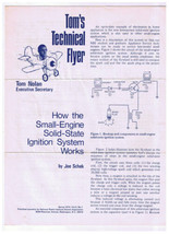 Tom&#39;s Technical Flyer How The Small Engine Solid State Ignition System Works - £2.32 GBP