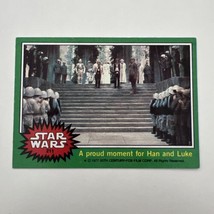 1977 Topps Star War series 4 - Green-Card #211 -A proud moment for Han a... - $18.70