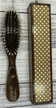 Vintage WEST GERMANY Wood Handle Lint Shoe Horn Brush #711 w Original Box - $14.17