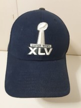 Reebok NFL Team Apparel Super Bowl XLV Adjustable Blue Cap Hat Packers Steelers - £7.73 GBP