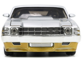 1970 Chevrolet Chevelle SS Gold Silver Metallic Bigtime Muscle 1/24 Diecast Car - £28.61 GBP