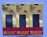 3M Imperial 9 in. L X 2-2/3 in. W 800 Grit Silicon Carbide Sanding Sheet... - $18.99