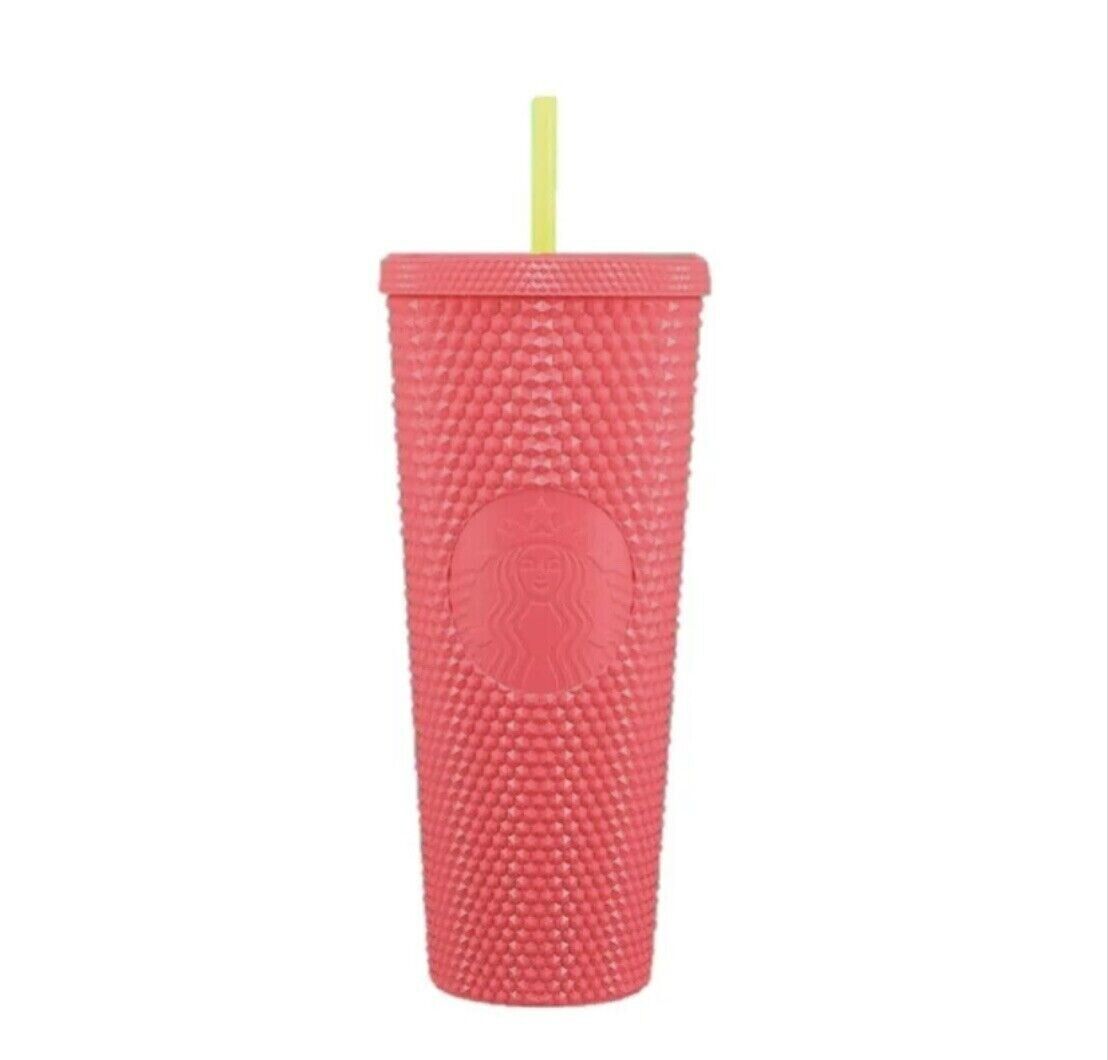 Primary image for Starbucks Summer 2022 Bling Studded Dragon Fruit 24oz Venti Cold Cup Tumbler