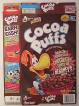 Empty General Mills Cereal Box 2002 Cocoa Puffs Hershey&#39;s Cocoa [G7C1c] - $8.77