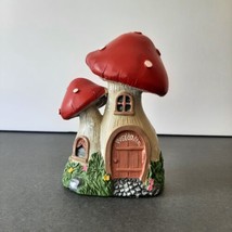 Fairy Garden Forest Mushroom Figurine 5&quot; Whimsical Garden Lawn Rustic Home Decor - £6.33 GBP