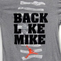 Authentic Nike Air Jordan &quot;Back Like Mike&quot; Gray Men&#39;s (L) Vintage GRAPHIC-TEE - £19.96 GBP