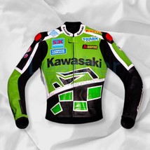 VINTAGE KAWASAKI JACKET RÉGIS LACONI MOTOGP MOTORCYCLE/MOTORBIKE Leather... - $231.37 CAD